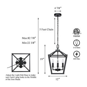 Guter Preis Einzigartiges Design Industrielle kommerzielle Leuchte Hängende Eisen Kunst Retro Pendel leuchte für Esszimmer Bett Zimmer Foyer - Product Image 6