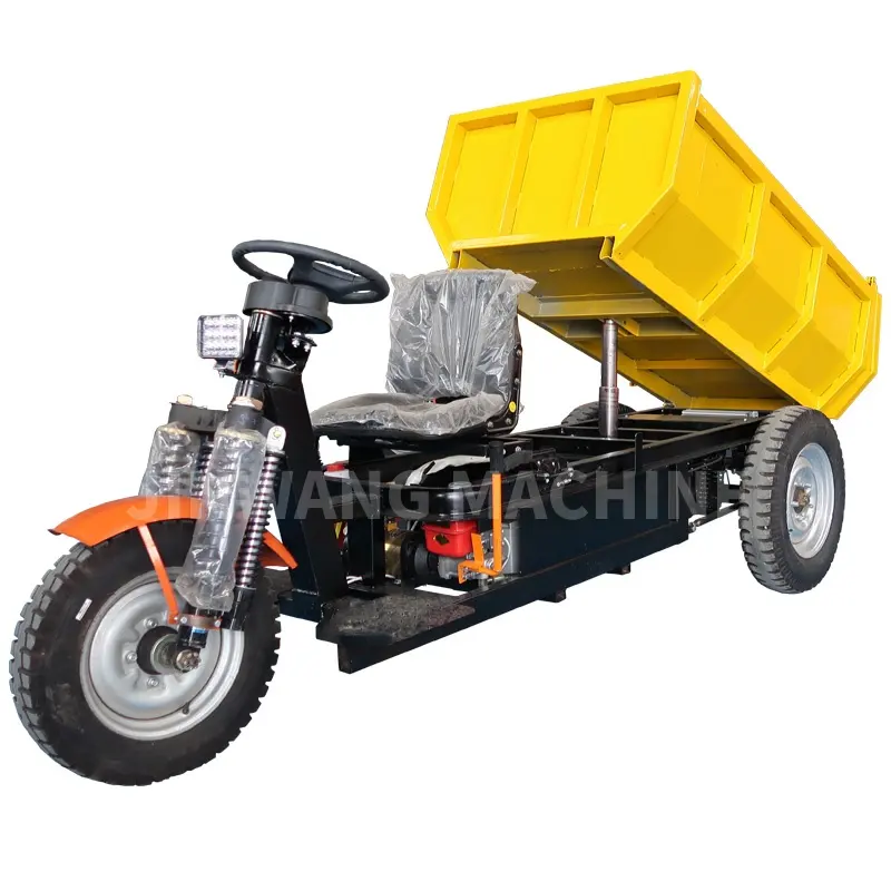 Jinwang 3 Wheel Electric Quarry Dump Truck For Mines High Efficiency Electric Quarry Dumper Cargo Tricycle For Sale