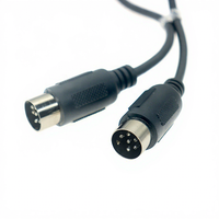 0,2m 1m 2m 3m Shielded MIDI-Verlängerungskabel (Stecker auf Stecker) mit 6-Pin-DIN-Stecker, PVC-Ummantelung für Keyboard, Mikrofon, Gitarre, DVD-Player, Monitor