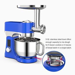 <span class=keywords><strong>Robot</strong></span> pâtissier <span class=keywords><strong>professionnel</strong></span> 1200W 12 vitesses 9-en-1, batteur mélangeur planétaire électrique pour pâte, viande, œufs et gâteaux, idéal pour la boulangerie - Product Image 4