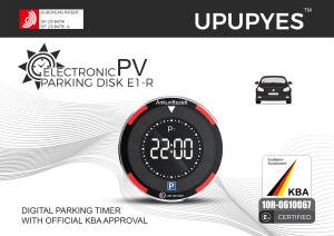 Upupyes E1 năng lượng mặt trời tự động đậu xe Đĩa xe điện tử đậu xe đĩa năng lượng mặt trời với sự chấp thuận - Product Image 4