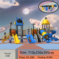 Équipement de terrain de jeu extérieur au design moderne, toboggan en plastique, salle de sport modulaire et maison de jeu, jeux amusants pour enfants, jeux d'exercice