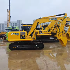 Máquina de movimiento de tierras Komatsu Pc130 usada en buen estado, excavadora de 13 toneladas de bajo precio con motor central y motor en stock - Product Image 5