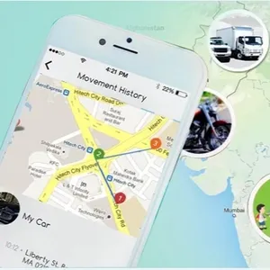 Online Advance GPS GPRS Sistem Pelacak Anjing GPS Track Software APP untuk Mobil, Kendaraan