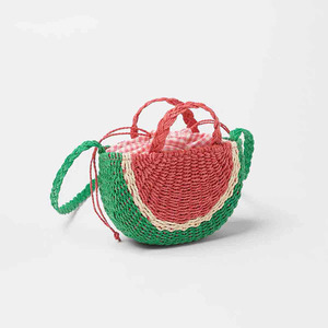 2024 <strong>Fruit</strong> Bag Watermelon Straw Handbag Female Handbags Cute Beach <strong>Tote</strong> Bag Crossbody Bag - Product Image 6