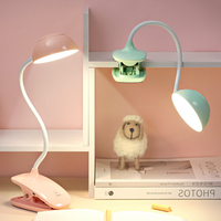 Lampe de chevet flexible à col de cygne avec pince, trois niveaux de luminosité réglables, protection oculaire, pour lecture et étude