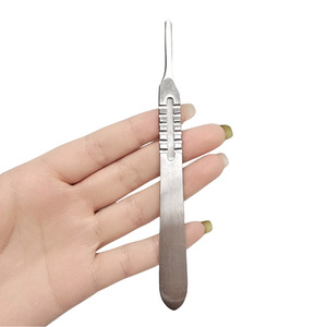 Manche de Couteau Chirurgical Gradué Essentiel en Acier Inoxydable Taille 3 Taille 4 pour Nettoyage de la Langue - Product Image 4