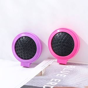 Wholesale Travel Round Folding Pocket Mini Comb <b>Compact</b> Massage Women and Girls Hair Brush With <b>Mirror</b> - Product Image 6