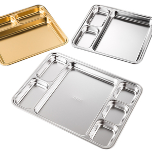 Teglia da forno ristorante in acciaio inossidabile vassoio da portata ristorazione SUS304 porta alimenti rettangolare in acciaio inossidabile - Product Image 5
