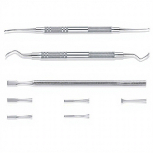 Ciseau dentaire en acier inoxydable avec poignée moletée, instrument parodontal de classe I, argenté, prix abordable - Product Image 4