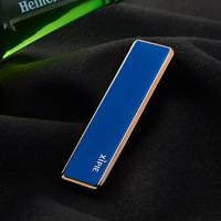 Briquet électronique sans flamme KY, rechargeable par USB, en alliage de zinc, certifié CE, classique, coupe-vent, mini, pour extérieur