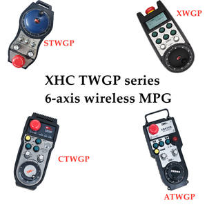 XHC CNC Parte STWGP 6 Eixo Pingente CNC Sem Fio 25PPR 100PPR <span class=keywords><strong>MPG</strong></span> Sem Fio Preto e Alumínio Codificador Codificador Eletrônico Volante - Product Image 3