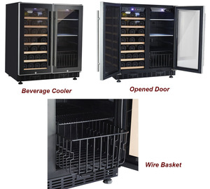 CICO côte à côte compresseur refroidisseur <span class=keywords><strong>de</strong></span> vin, réfrigérateur à vin, refroidisseur <span class=keywords><strong>de</strong></span> <span class=keywords><strong>bouteille</strong></span> <span class=keywords><strong>de</strong></span> vin étagères en <span class=keywords><strong>bois</strong></span> système <span class=keywords><strong>de</strong></span> conservation du vin Nevera <span class=keywords><strong>De</strong></span> Vino - Product Image 4