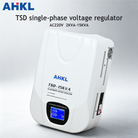Stabilisateurs de tension monophasés haute précision 220V AVR TSD 10/12/15KVA avec contrôle par servomoteur et protection de tension SVC en cuivre