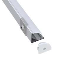 Oem Usine Prix Led En Aluminium Profil V Forme Extrudé Pc Diffuseur Couverture Canal Barre Lumineuse Cas //