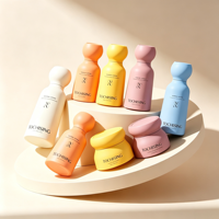 Flacon cosmétique cylindrique de luxe haut de gamme en ABS sans air pour lotion et nettoyant visage avec pompe à lotion et sérigraphie 2026