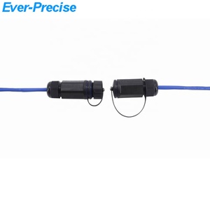 M25 shield outdoor cat6 <span class=keywords><strong>rj45</strong></span> ethernet connecteur étanche ip67 <span class=keywords><strong>long</strong></span> avec deux capuchons anti-poussière adaptés au câble lan surmoulé - Product Image 5