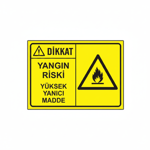 Señal de Alto Riesgo de Incendio - Advertencia de Materiales Inflamables para Equipos Contra Incendios - Product Image 2