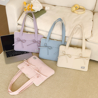 Bolso para portátil de nailon de 14 pulgadas estilo japonés y coreano, con detalle de lazo elegante, ultraligero, antirrobo, funda para tablet, comercio transfronterizo