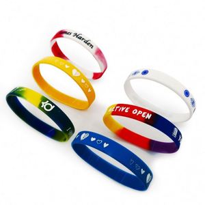 Bracelets en silicone personnalisés de haute qualité, créez vos propres bracelets en caoutchouc avec messages et logos - Product Image 6