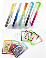 Vente en gros de protège-cartes de collection en TPU de haute qualité, de type slab, avec pare-chocs et dégradé de couleurs mélangées