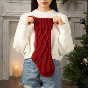 Medias navideñas de 18 pulgadas, medias tejidas con Cable de gran tamaño, regalos y decoraciones para vacaciones familiares, fiesta de <span class=keywords><strong>Navidad</strong></span> - Product Image 6