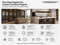 Juego de Muebles de Cocina Personalizados, Diseño Moderno de Alto Brillo, Directo de Fábrica, con Herrajes de Cierre Suave