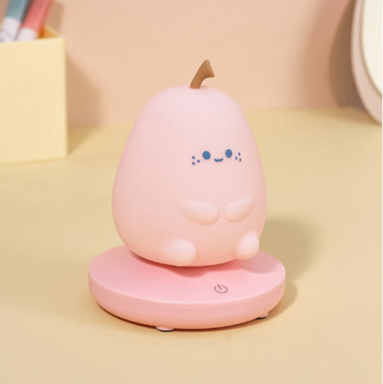 Cute Animal LED Night Light Mini USB Charging Silicone Bedside