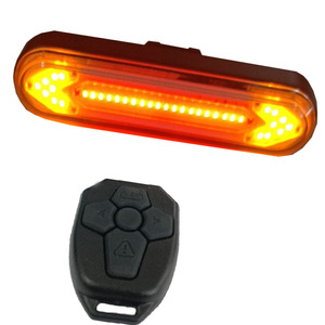 Yueli Bicycle Taillight Led Rechargeable <b>Wireless</b> Remote Control Turn Signal For Mountain Bike Night Riding Warning <b>Light</b> - Product Image 5