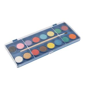 Set di Colori ad Acquerello Solidi Multicolore Facili da Miscelare con Pennello, Teglie di Acquerello Vibranti Metallizzate Personalizzabili per Bambini - Product Image 1