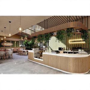 Kiosco de Café de Lujo Personalizado, Ecológico y de Alta Calidad |   Pantalla LED Moderna para Cafetería |   Muebles para Cafetería Llave en Mano - Product Image 1