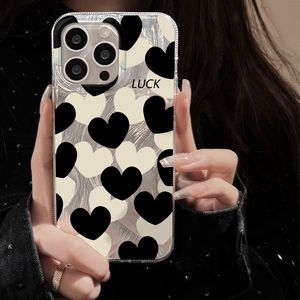 เหมาะสำหรับเคสไอโฟน 17 โปรแม็กซ์ ลายขนนกเรียบง่าย ลายหัวใจเต็มจอ รูขนาดใหญ่ เคสโทรศัพท์กันกระแทก - Product Image 2