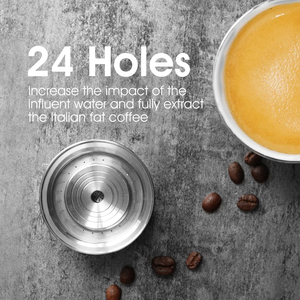 Cápsula de Café Reutilizable de Acero Inoxidable de Grado Alimenticio, 230 ml, Filtro de Café Recargable para <span class=keywords><strong>Vertuo</strong></span> Delonghi - Product Image 5