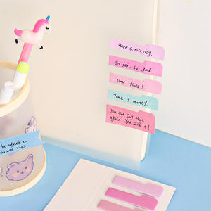 Meilleures ventes : Marque-<span class=keywords><strong>pages</strong></span> autocollants blancs mignons à dégradé, avec index et notes adhésives, bloc-notes mémo - Product Image 6