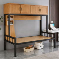 Lit moderne gain de place avec armoire de rangement pour salon et chambre à coucher, idéal pour petit appartement