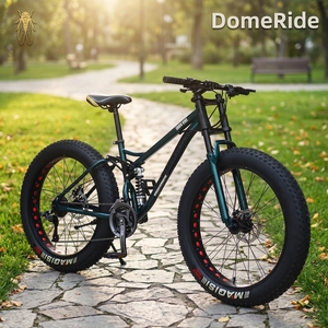 Vélo Tout-Terrain Adulte Étudiant à Pneus Très Larges 4.0, Vitesse Variable, Frein à Disque, Amortissement, 21 Vitesses, Pour Plage et Neige - Product Image 1