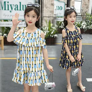 Groothandel Het Korea Design O-nek Mooie Hete Zomer Kindmeisjes Strandjurken Uit China Fabriek