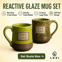 Mug en céramique côtelé à glaçure réactive avec zone pour logo encadrée or, vert olive, marron, logo personnalisé, vente en gros, tasse à café, cadeau