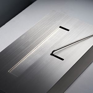 Couvercle de poêle à <span class=keywords><strong>alcool</strong></span> manuel moderne en acier inoxydable brossé argent <span class=keywords><strong>pour</strong></span> brûleur à éthanol biologique <span class=keywords><strong>pour</strong></span> <span class=keywords><strong>cheminée</strong></span> de salon - Product Image 6