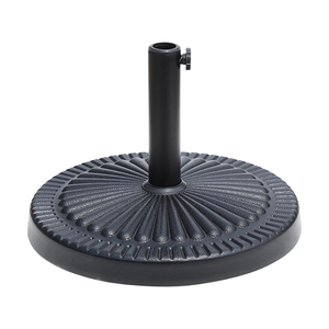 <span class=keywords><strong>Base</strong></span> de sombrilla redonda de resina de nuevo diseño <span class=keywords><strong>Base</strong></span> de sombrilla llena de agua negra para muebles de exterior de patio - Product Image 1