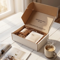 Boîte d'expédition de luxe en carton ondulé avec logo personnalisé et insert sur mesure pour emballage de bijoux, finition mate