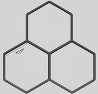 Tout pour le jardin plastique fantaisie hexagonal en plastique outil de modélisation de sol moule de chaussée moule de pavage