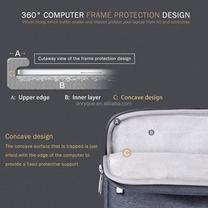 For Laudtec Polyester Laptop Sleeve Handbag <strong>Case</strong> Waterproof Zipper Portable Notebook Cover Business Shockproof <strong>Lap</strong> <strong>Top</strong> Bags for Wholesale OEM/ODM/Private Label - Product Image 5