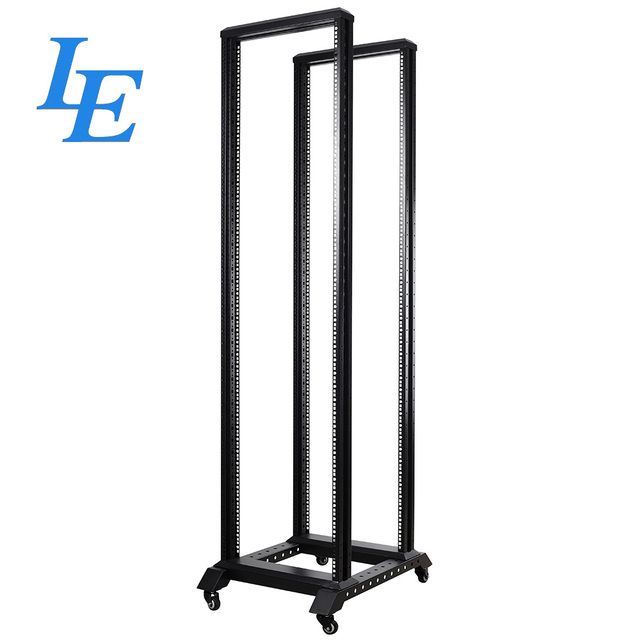 19inch Removable 18U-47U 4 Posts Open Frame Racks SPCC Cold Rolled Steel IP20 Protection in Stock