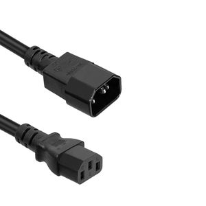 Fabriek Oem C13 C14 C19 C20 Stroomkabel Verlenging Ac 250V Vrouwelijke Mannelijke Iec C13 Naar C14 Netsnoer - Product Image 1