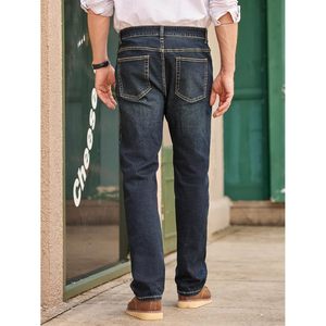 Pantalones Vaqueros de Pierna Recta para Hombre FOXA, Corte Regular, Mezclilla Elástica de Peso Medio, con 5 Bolsillos, Ropa Casual - Product Image 6