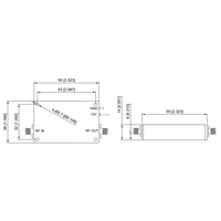 Amplificateur micro-ondes large bande à faible bruit 1-18 GHz, gain 34 dB, facteur de bruit 2,0 dB, connecteur SMA femelle, fournisseur direct