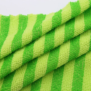 Kitchen Towel Striped Rectangle Highly <b>Absorbent</b> Non Stick Dish <b>Cloth</b> For Kitchen Cleaning Set Of Five Colors - Product Image 3