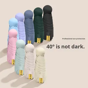 Nuovo Modello di Ombrello Compatto a 6 Stecche, Elegante Ombrello Estivo da Donna per Protezione Solare, Ombrello Regalo - Product Image 2