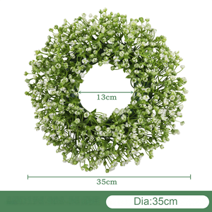 <strong>Wall</strong> Hanging <strong>Fake</strong> <strong>Flower</strong> Arrangement Artificial <strong>Flower</strong> Gypsophila Babys Breath <strong>Flower</strong> Artificial Wreath for Wedding Hotel Decor - Product Image 3